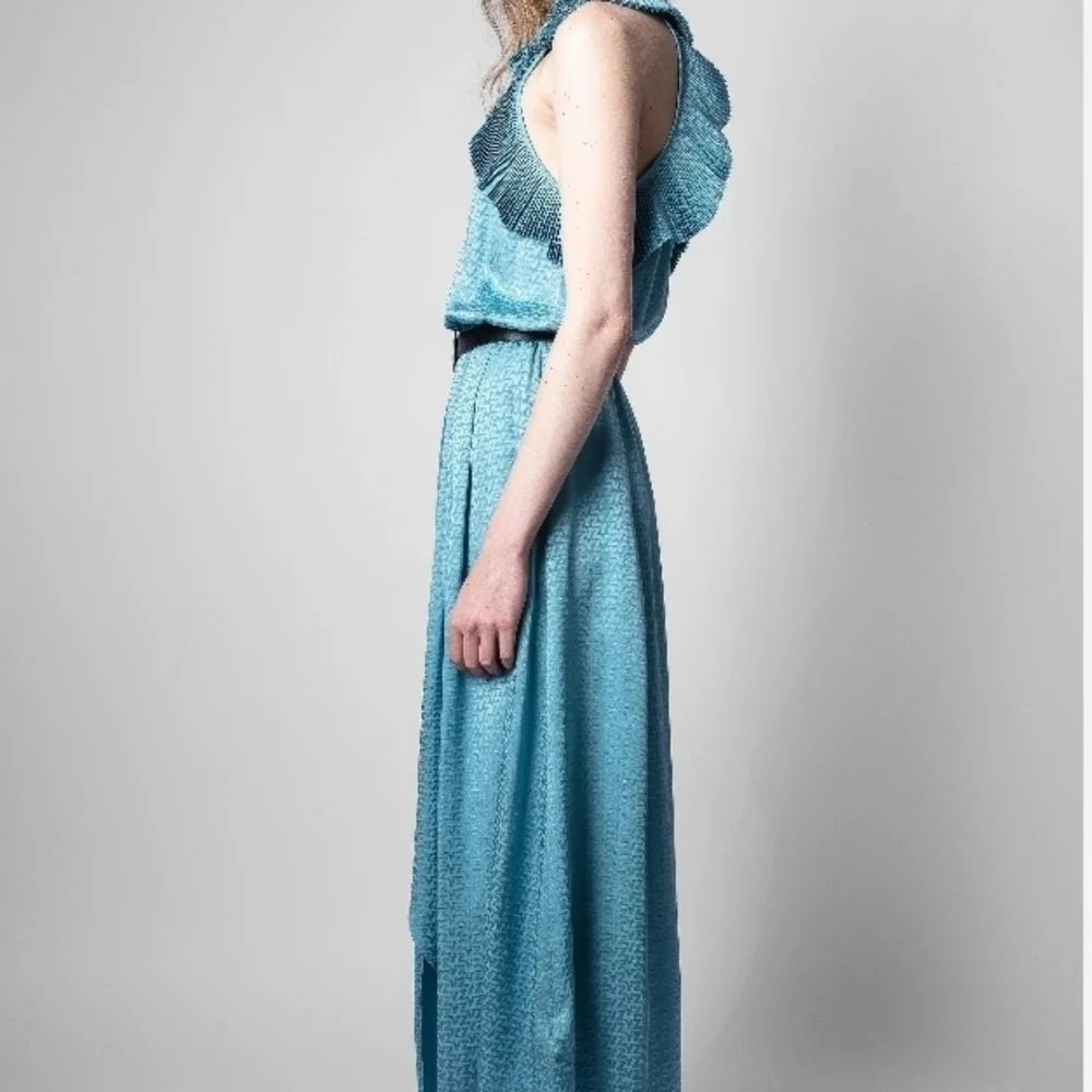 Zadig & Voltaire Rimba 3D asymmetrical dress. 100% Silk